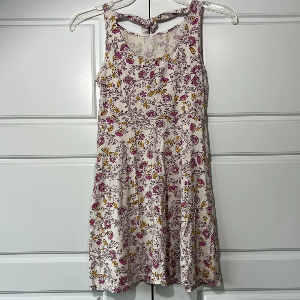 Old Navy Girls Floral Print Sleeveless Dress Youth L 10‎ 12 Cotton